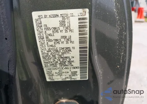 2003 Nissan Frontier Xe-V6 из США, поврежденный, VIN 1N6ED26Y53C461908